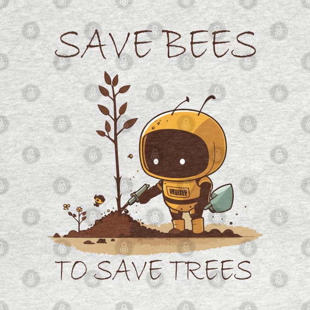 Save Bees To Save Trees by JammyPants